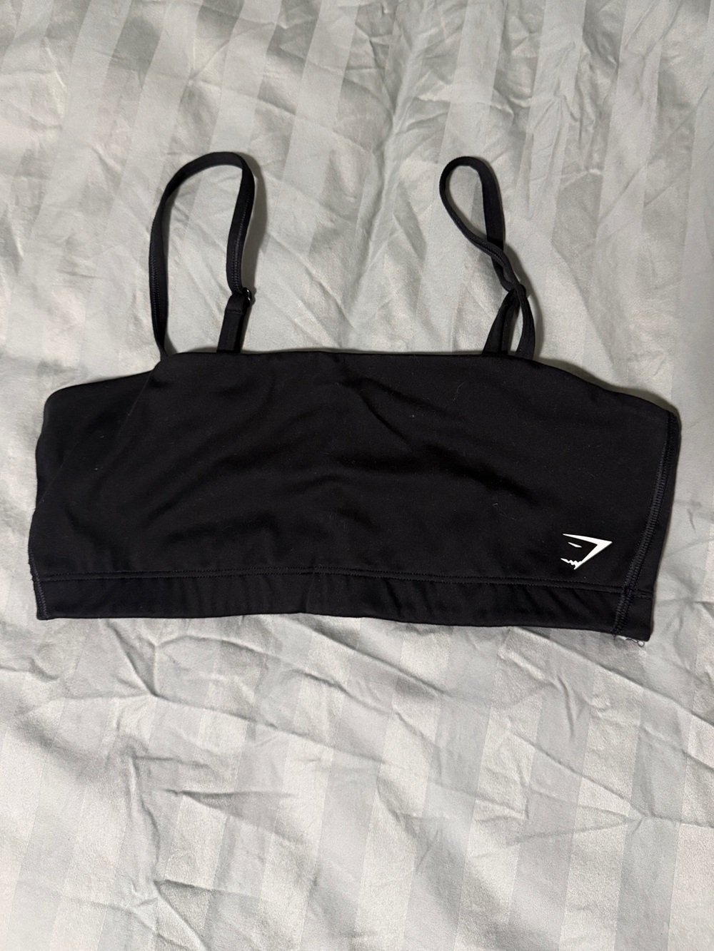 Gymshark Black Seamless Strap Crop Top